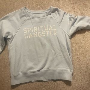 Kids Light blue size large spiritual gangster sweatshirt